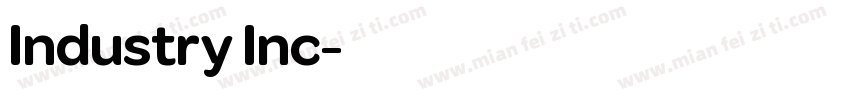 Industry Inc字体转换